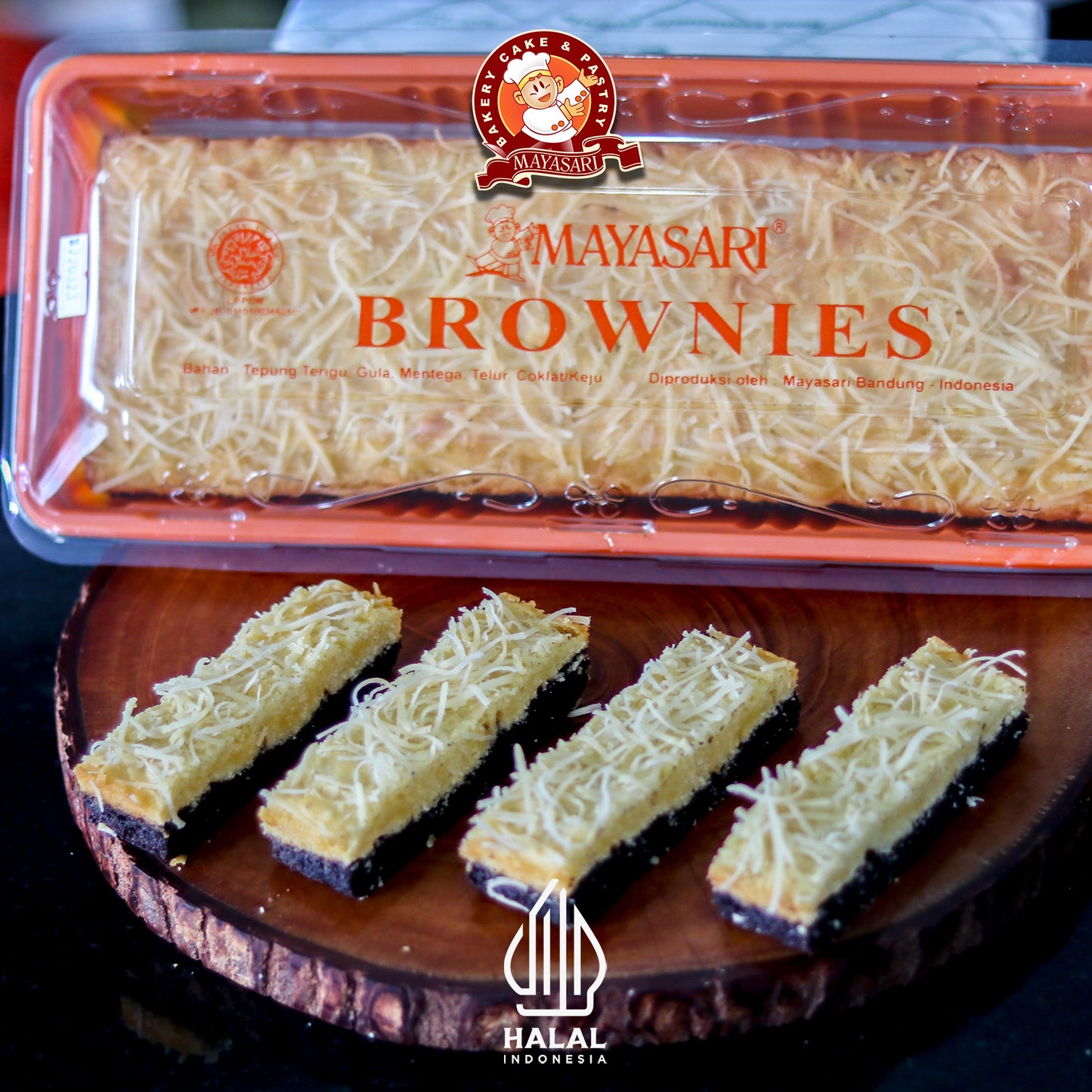 Mayasari Brownies Panggang Keju Coklat