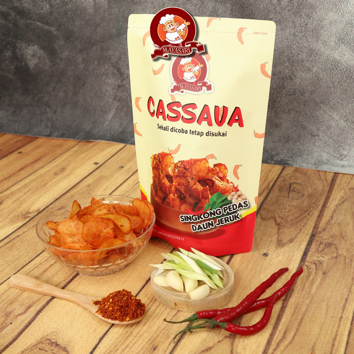 Mayasari Keripik Singkong Cabai Merah