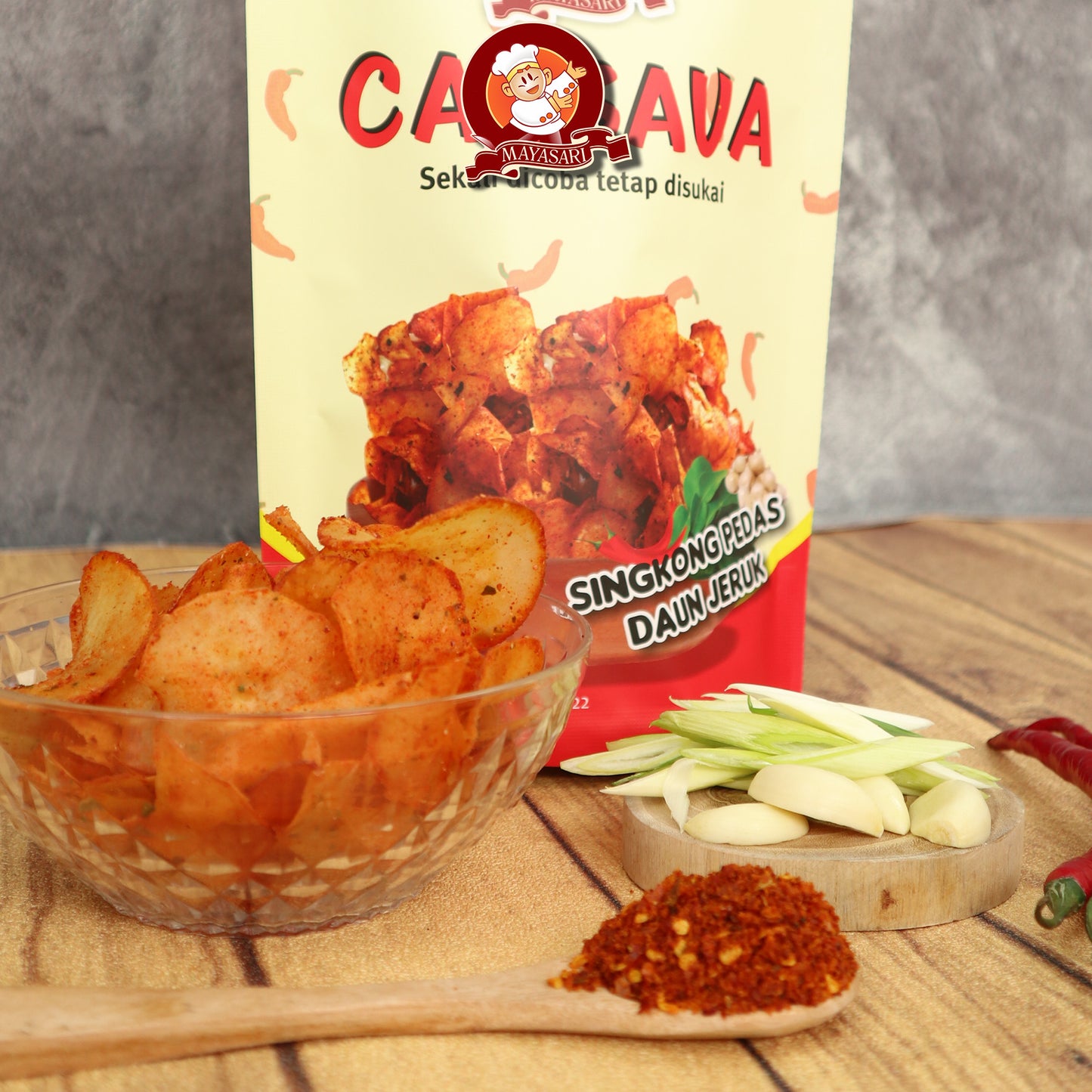 Mayasari Keripik Singkong Cabai Merah