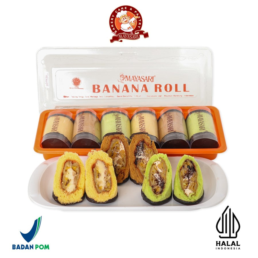 MAYASARI BANANA ROLL 3 Rasa