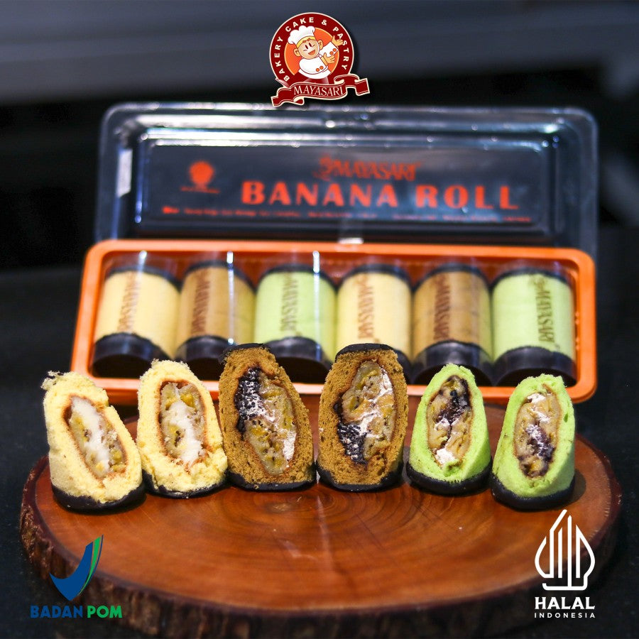 MAYASARI BANANA ROLL 3 Rasa