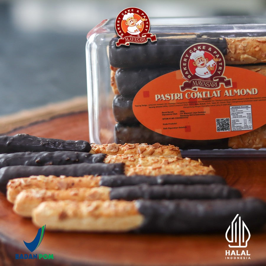 Coklat Almond Pastri Stick